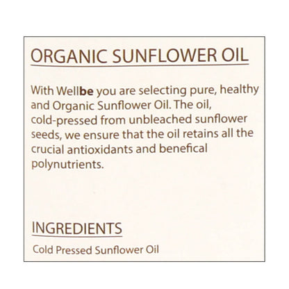 Wellbe Cold Pressed Sunflower Oil