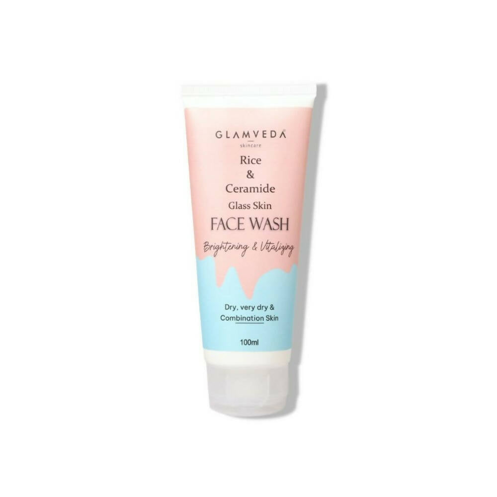 Glamveda Rice & Ceramide Glass Skin Face Wash - usa canada australia