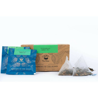 Tea Sense Tulsi Spiced Green Tea Bags Box