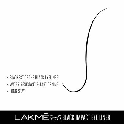 Lakme 9To5 Impact Eye Liner - Black