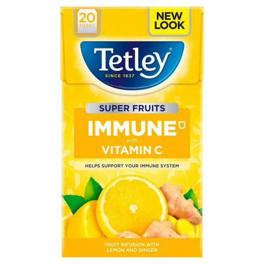 Tetley Fruit Infusions With Lemon And Ginger Tea Bags -  buy in usa 