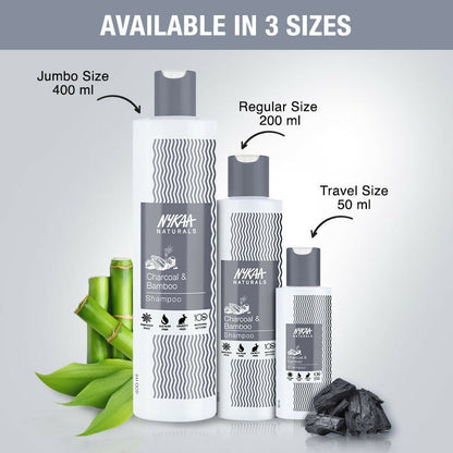 Nykaa Naturals Scalp Purifying -Free Shampoo With Charcoal, Bamboo & Neem