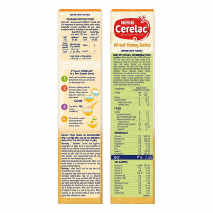 Nestle Cerelac Baby Cereal with Milk - Wheat Honey Dates