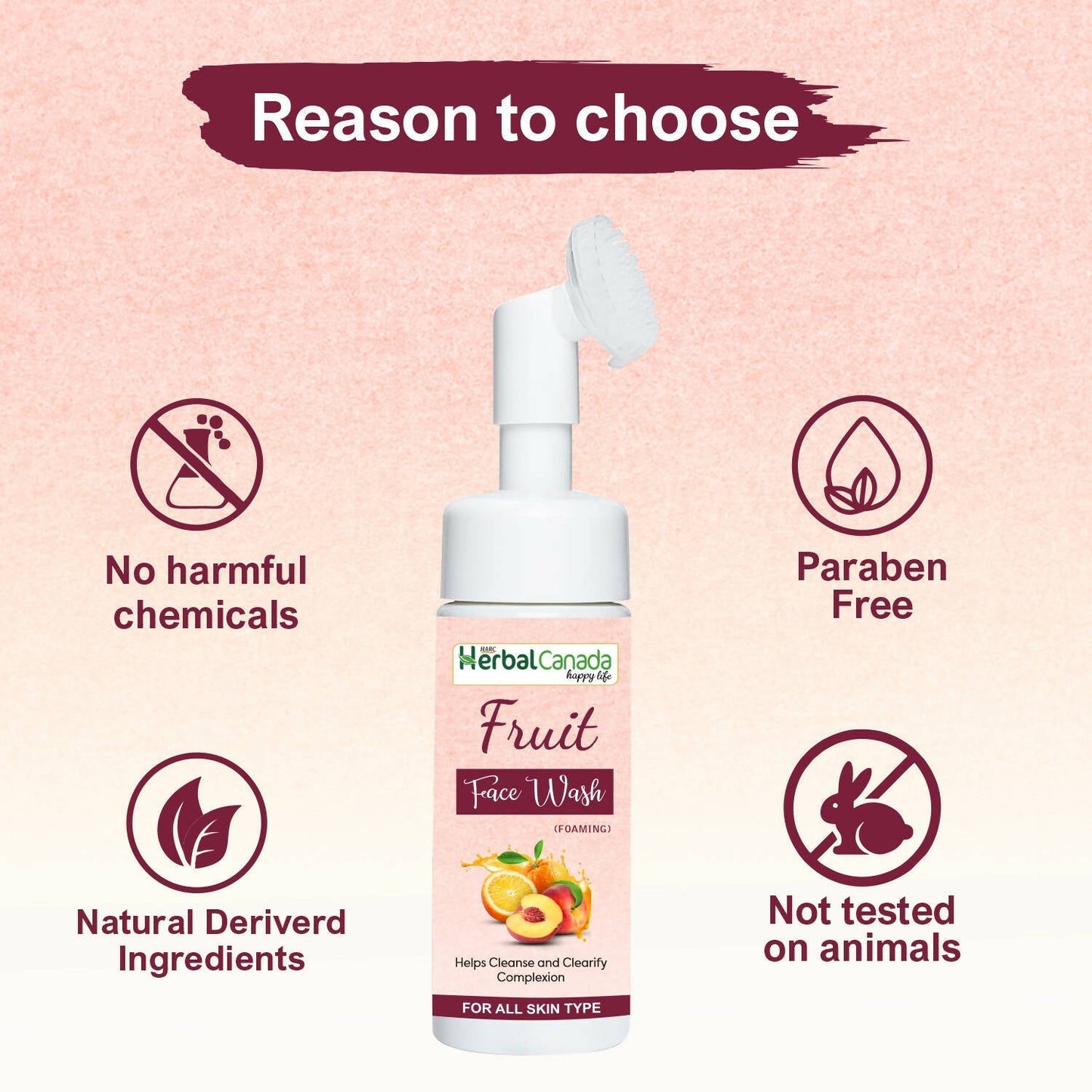 Herbal Canada Fruit Foaming Face Wash