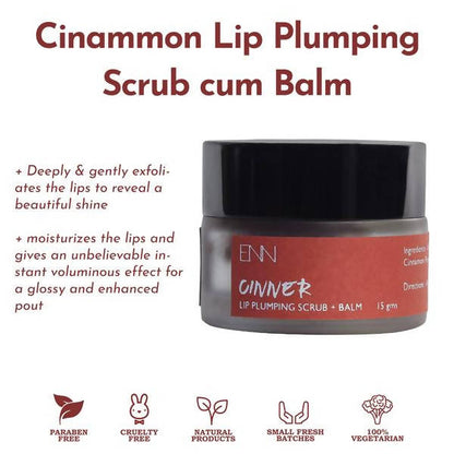 Enn Cinner Lip Plumping Scrub Plus Balm