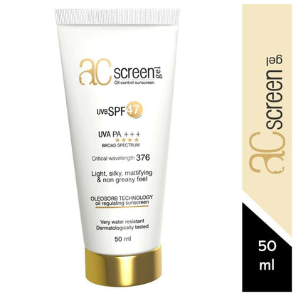 Acscreen Sunscreen For Oily And Acne Skin - (UVB SPF 47) UVA PA +++