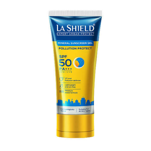 La Shield Pollution Protect Mineral Sunscreen Gel SPF 50 - BUDNE