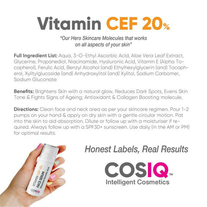 Cos-IQ Vitamin CEF-20% Face Serum