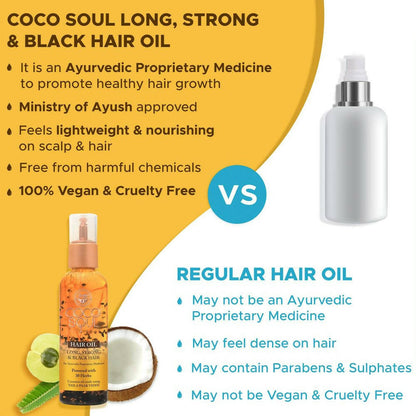 Coco Soul Hair Oil ’??? Long Strong & Black