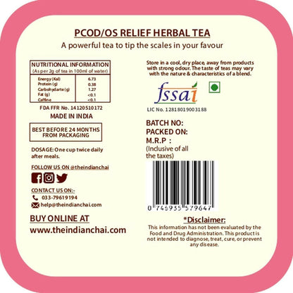 The Indian Chai - PCOS Relief Herbal Tea