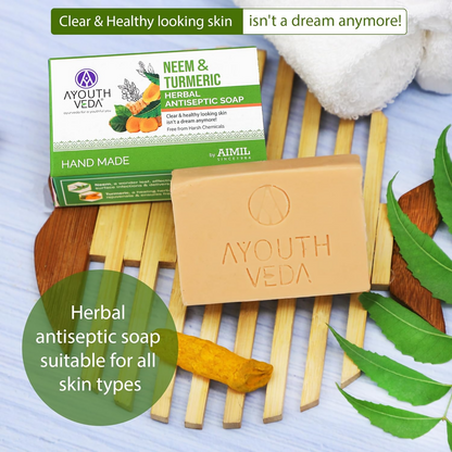 Ayouthveda Neem & Turmeric Herbal Soap