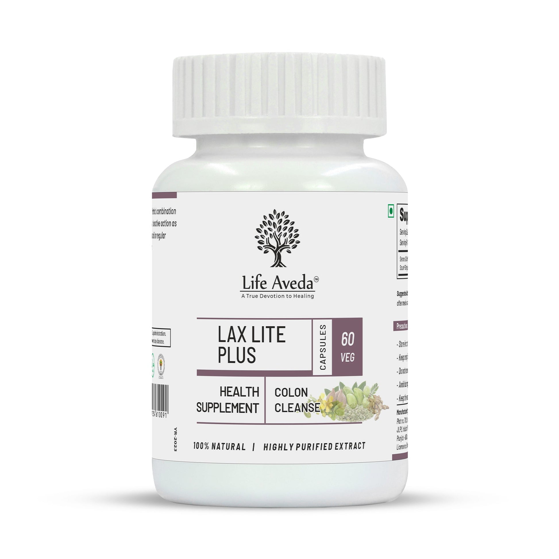 Life Aveda Lax Lite Plus Veg Capsules -  usa australia canada 