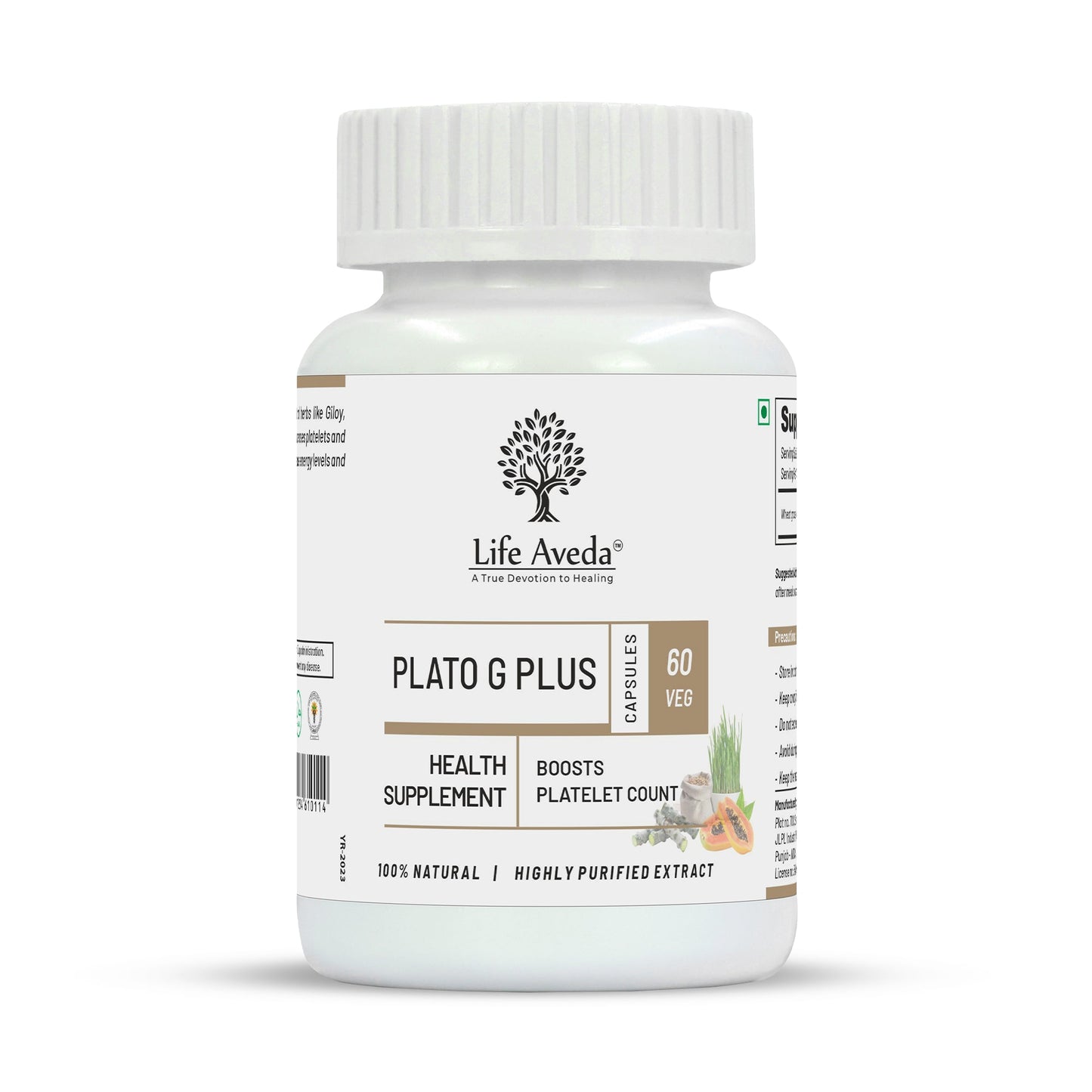 Life Aveda Plato G Plus Veg Capsules -  usa australia canada 