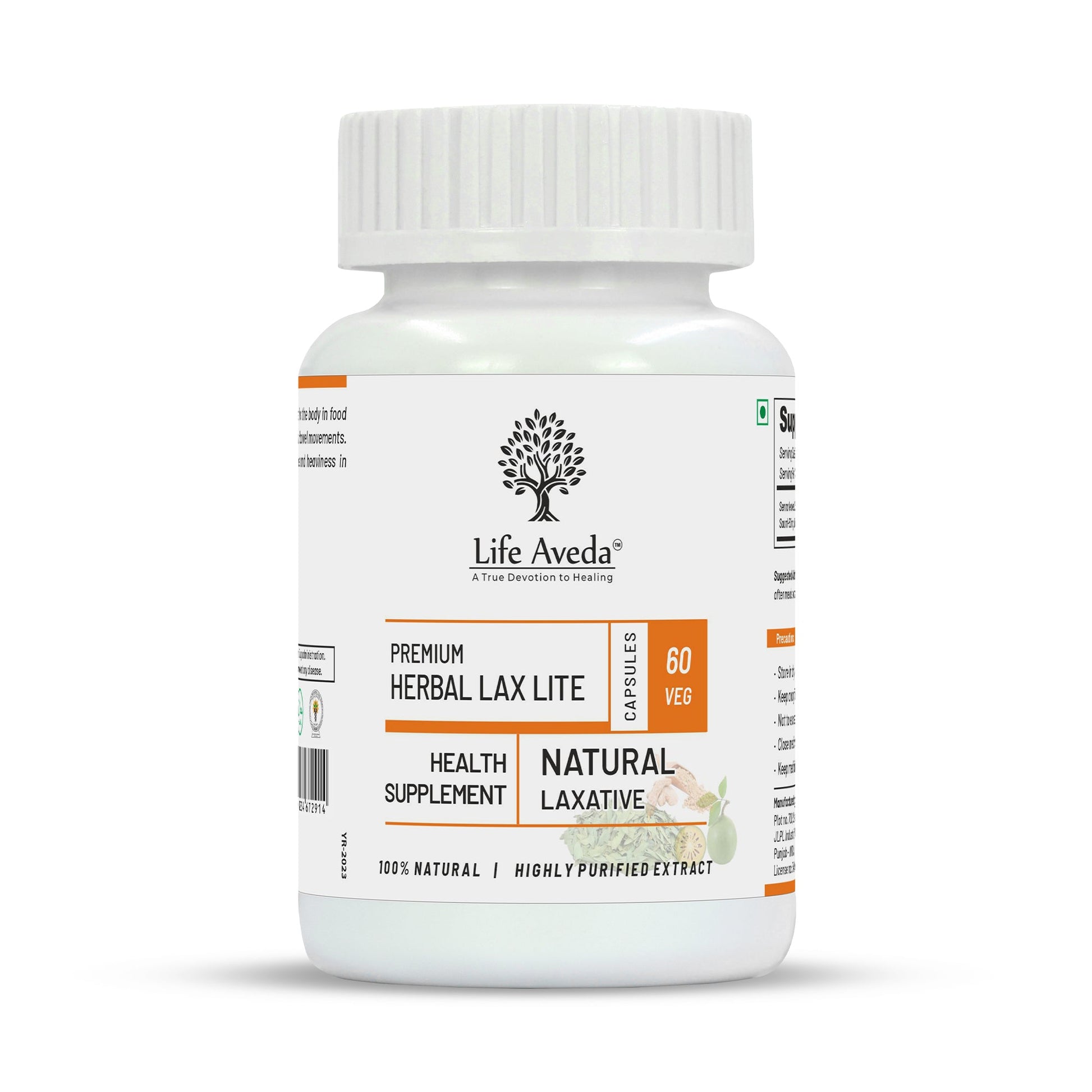 Life Aveda Herbal Lax Lite Capsules -  usa australia canada 