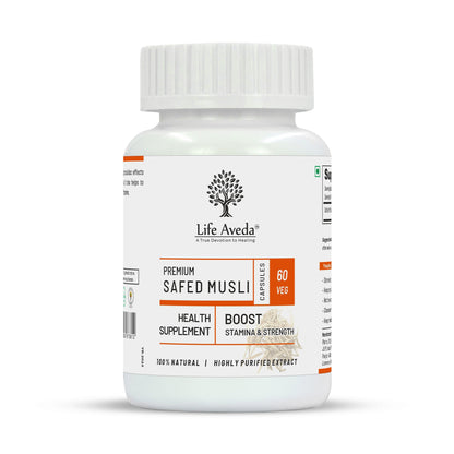 Life Aveda Premium Safed Musli Capsules - usa canada australia