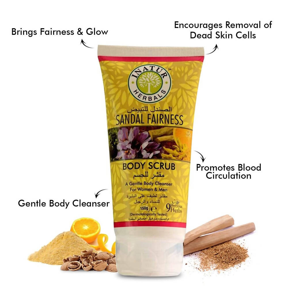 Inatur Sandal Fairness Body Scrub