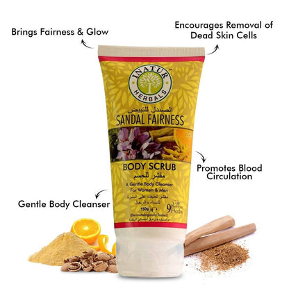 Inatur Sandal Fairness Body Scrub