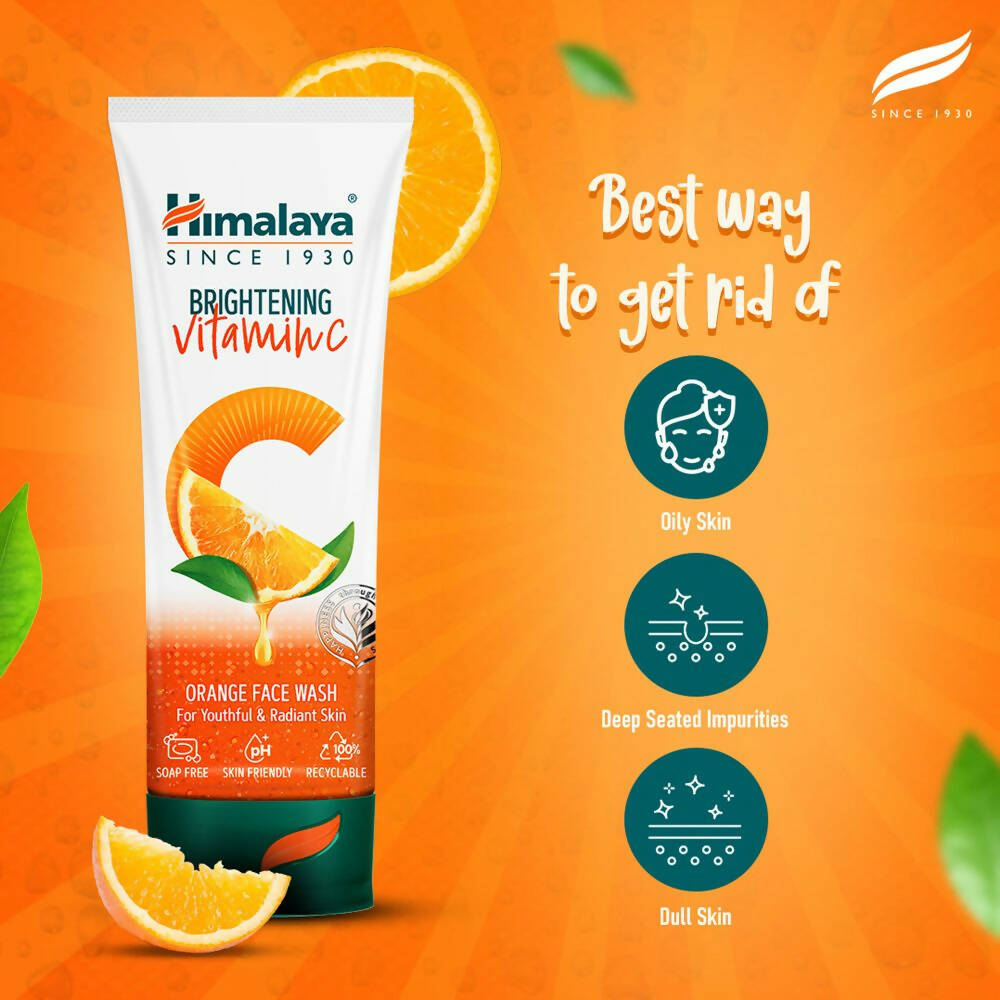 Himalaya Herbals Brightening Vitamin C Orange Face Wash