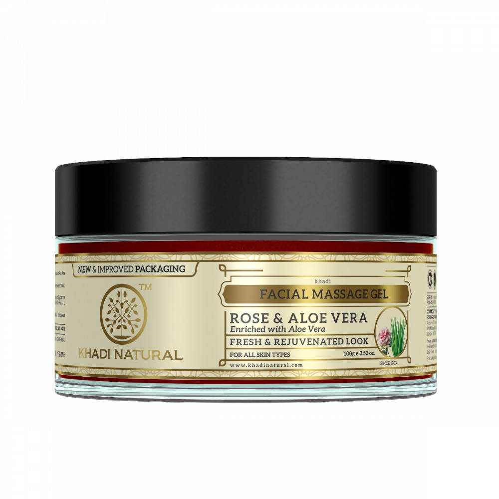 Khadi Natural Rose & Aloe Vera Facial Massage Gel