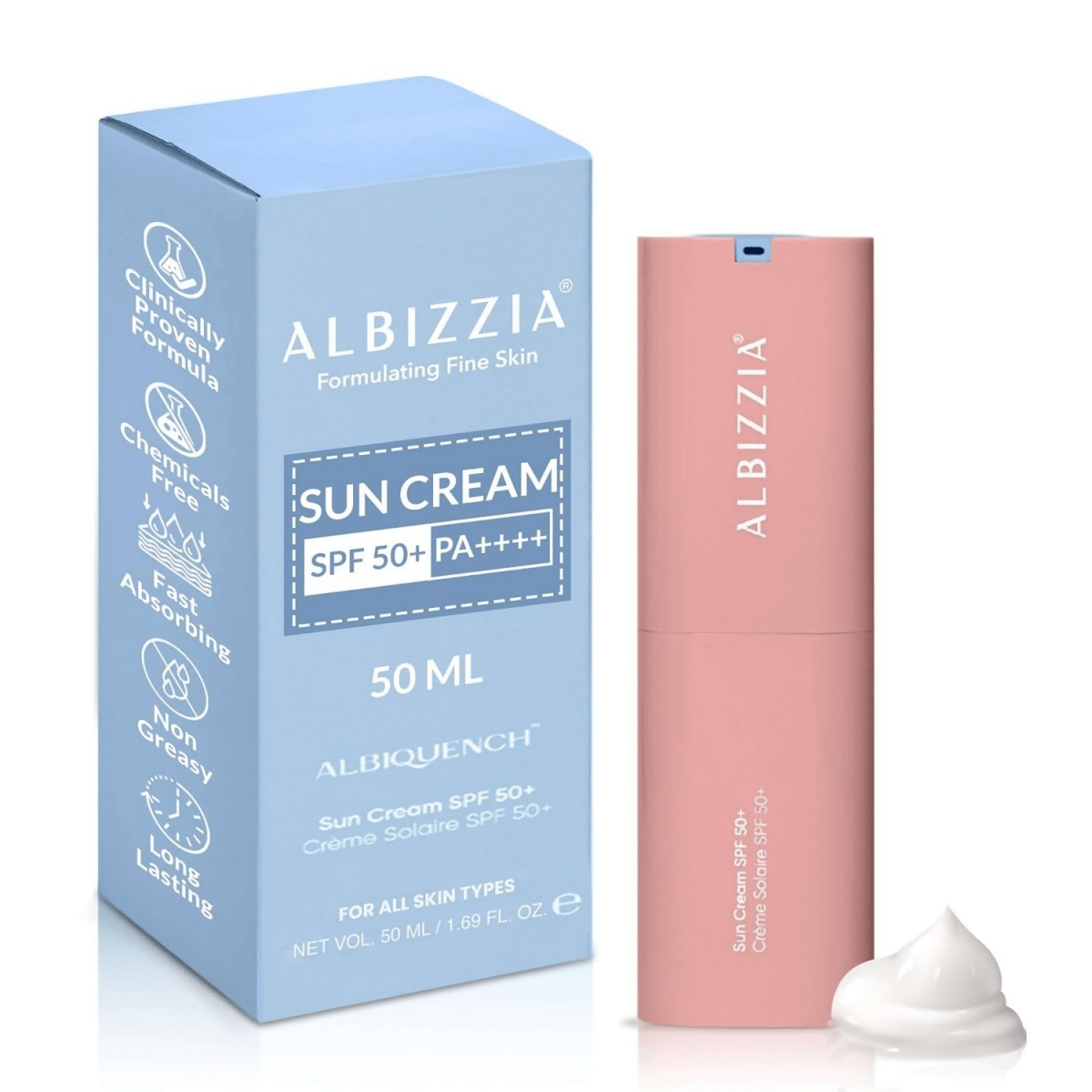 Albizzia Broad Spectrum Sunscreen SPF 50+ PA++++