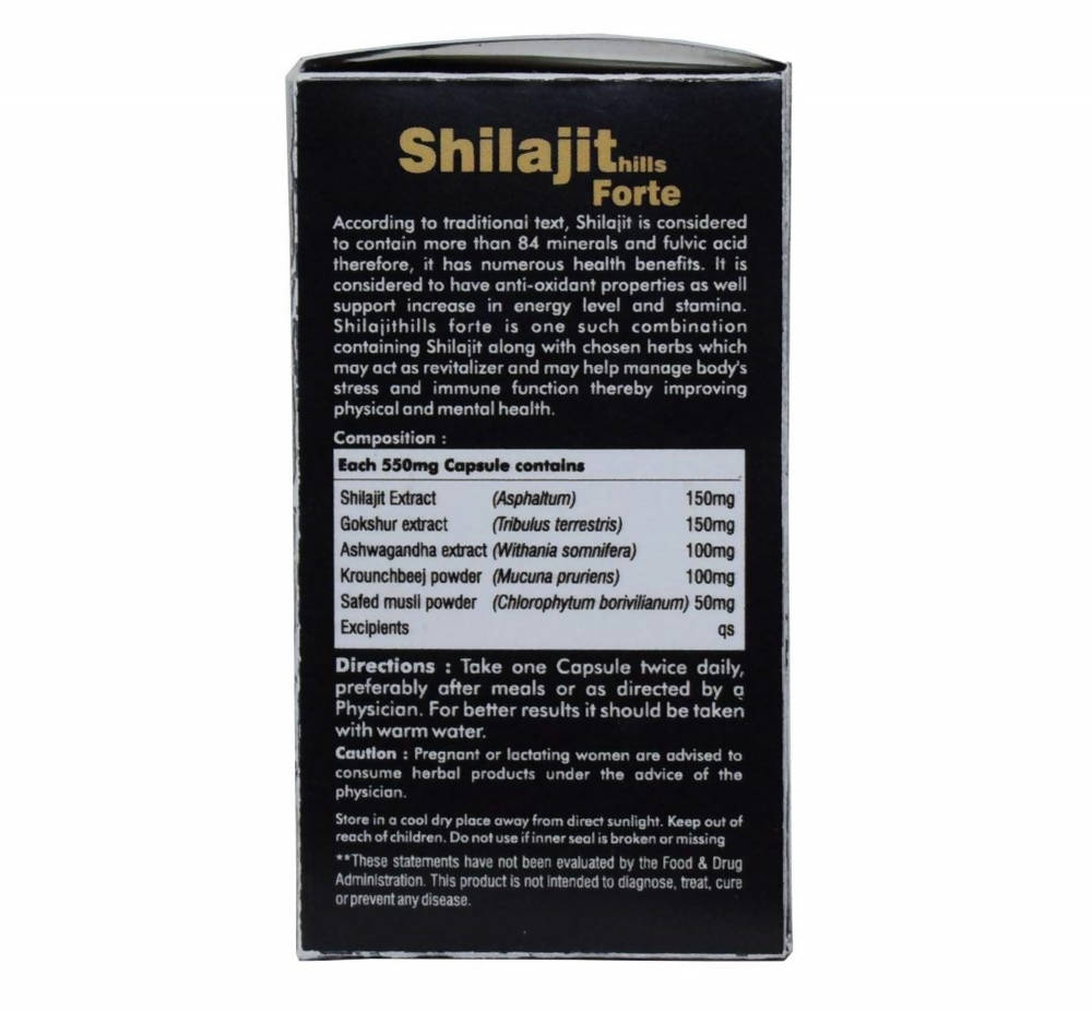 Herbal Hills Sjills Forte Vitality Support Capsules