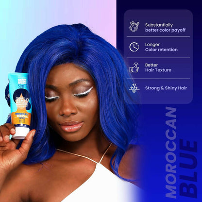 Anveya Semi Permanent Hair Color - Moroccan Blue