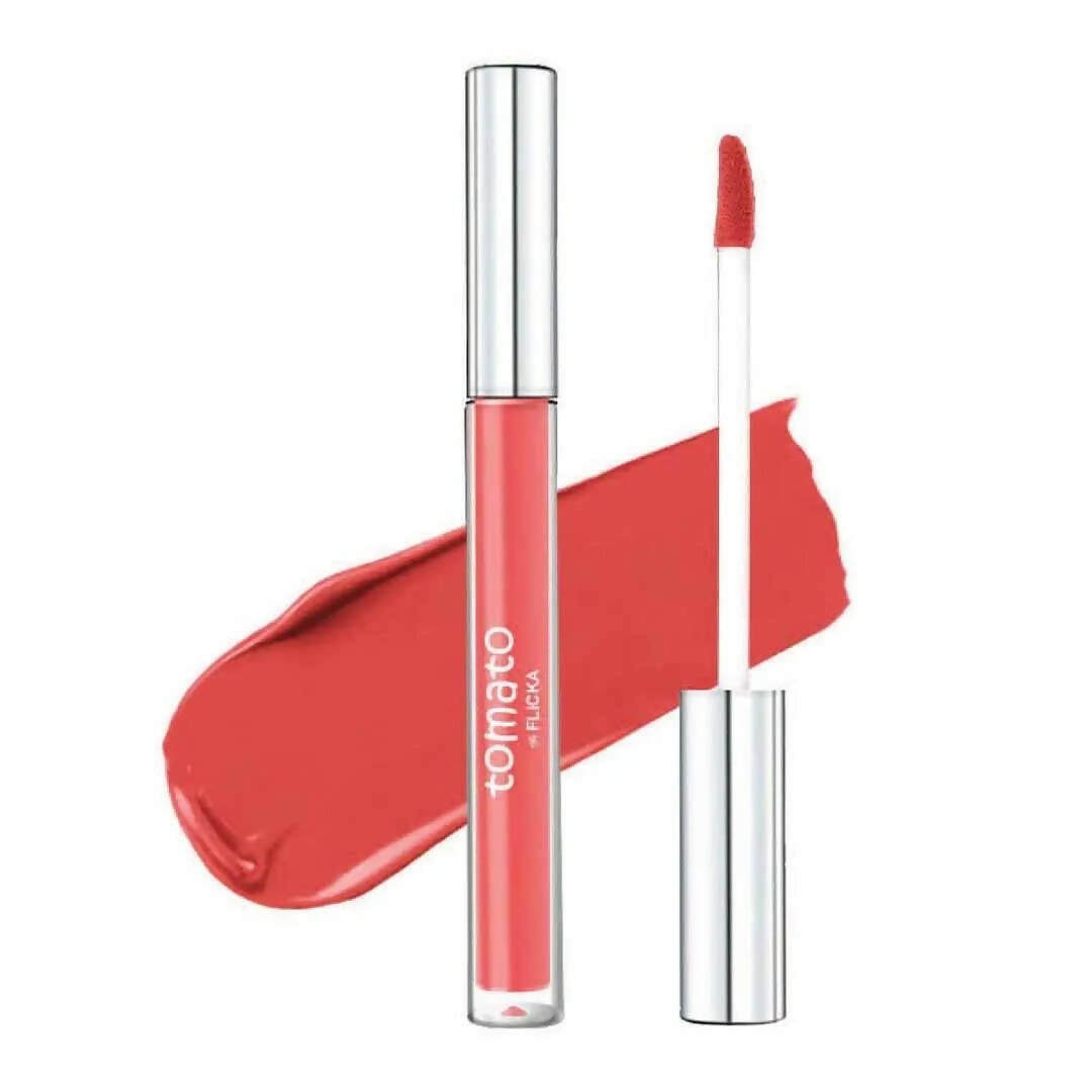 FLiCKA Tomato Liquid Lipstick - Coral - Shade 07 - BUDNE