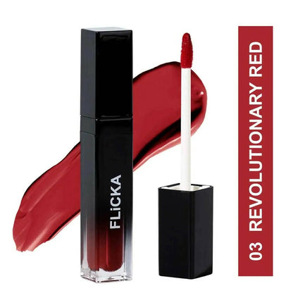 FLiCKA Set and Attack Liquid Matte Lipstick 03 Revolutionary Red