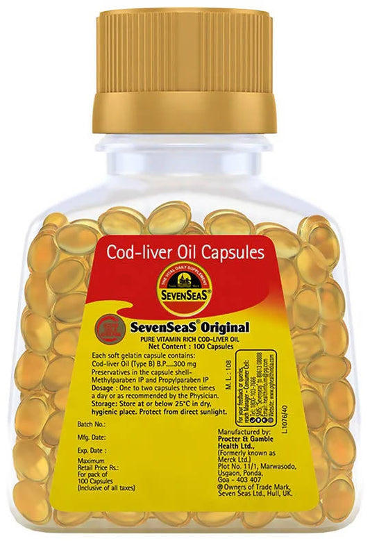 Seven Seas Original Cod-Liver Oil Capsules - BUDEN