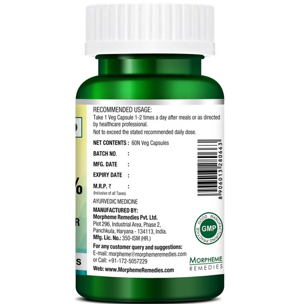 Morpheme Remedies Turmeric Curcumin 95% Veg Capsules