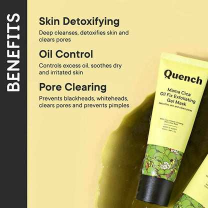 Quench Botanics Mama Cica Oil Fix Exfoliating Gel Mask