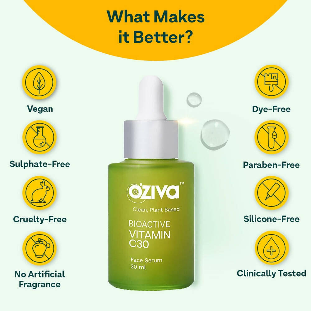 OZiva Bioactive Vitamin C30 Face Serum