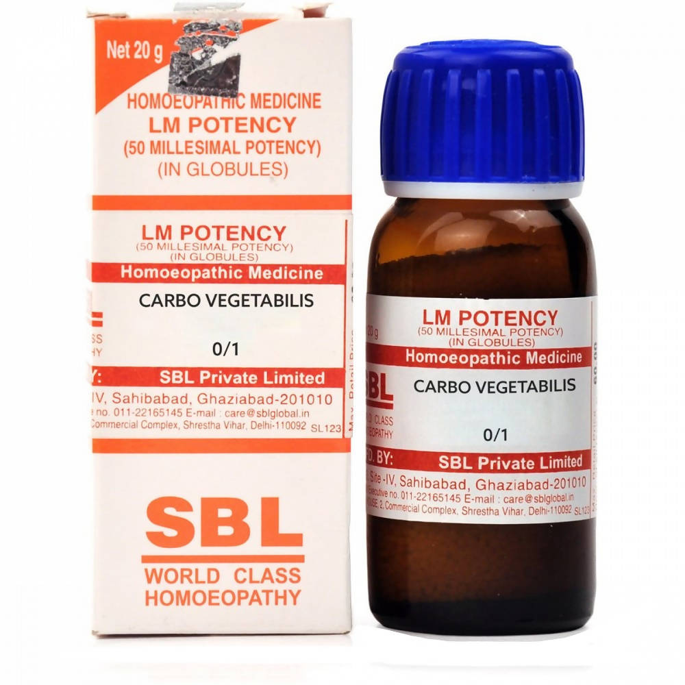 SBL Homeopathy Carbo Vegetabilis LM Potency - BUDEN