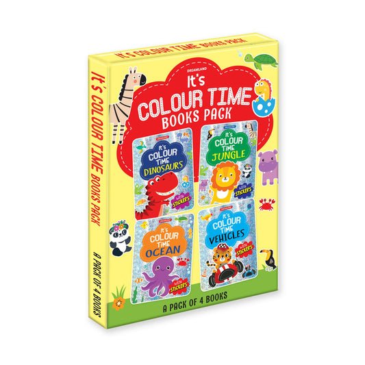 Dreamland It's Colour Time Books Pack- A Pack of 4 Books : Children Drawing, Painting & Colouring Book -  buy in usa 