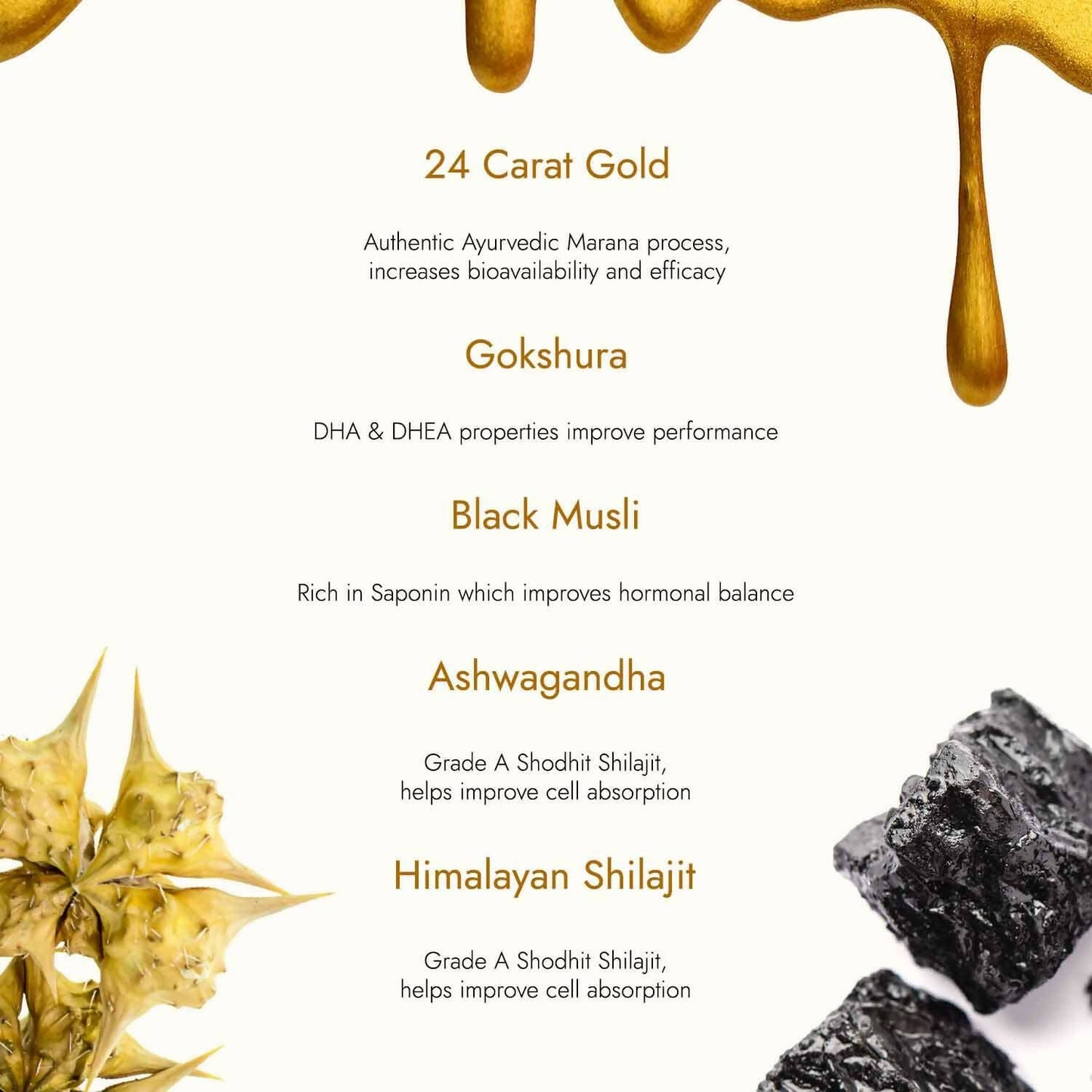 Kapiva Ayurveda Sj Gold Resin