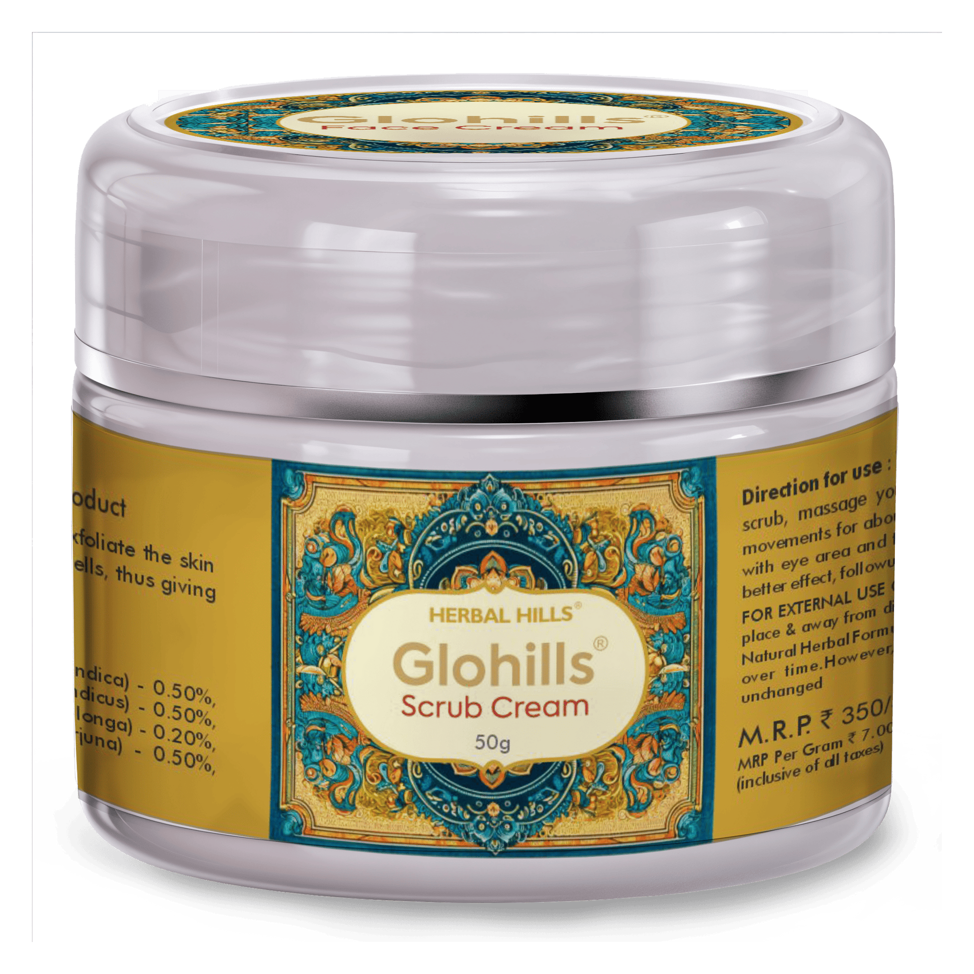 Herbal Hills Glohills Scrub Cream