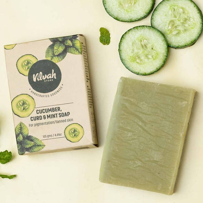 Vilvah Cucumber, Curd & Mint Soap