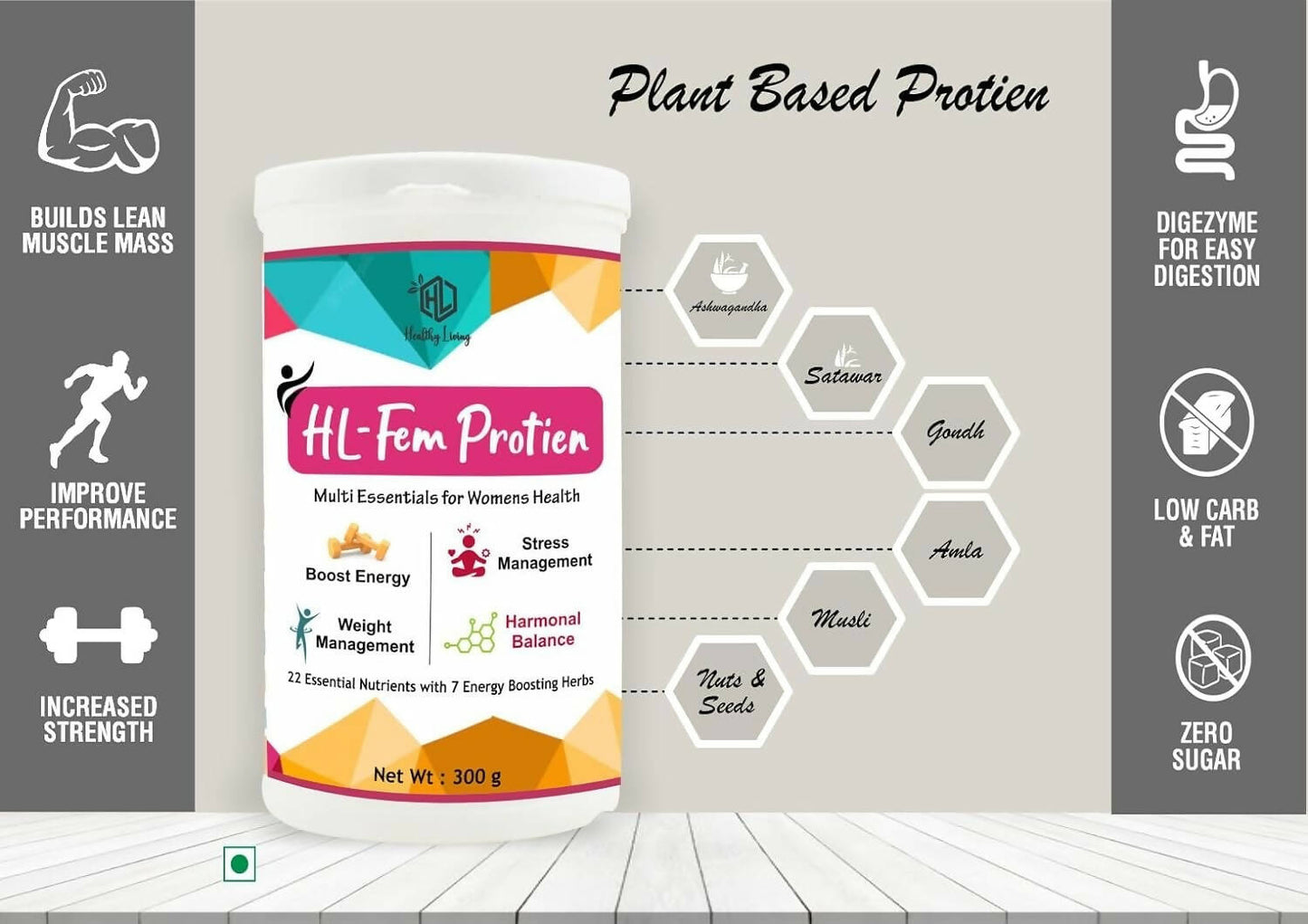 Healthy Living HL - Fem Protein Powder for Women