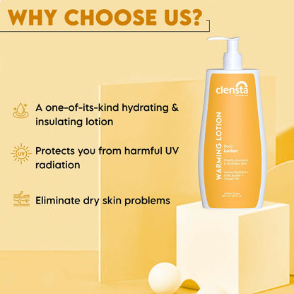 Clensta Warming Body Lotion With Ginger Oil