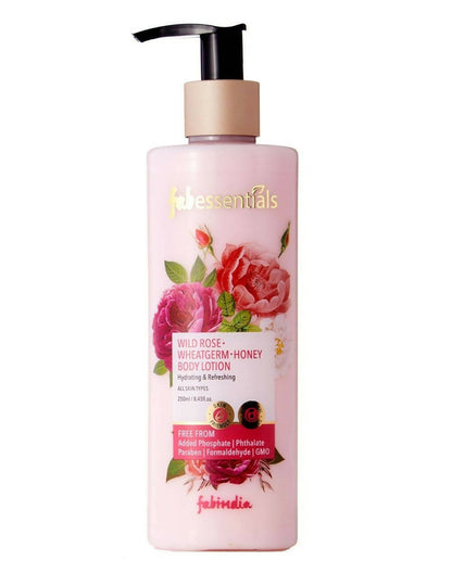 Fabessentials Wild Rose Wheatgerm Honey Body Lotion - BUDNEN