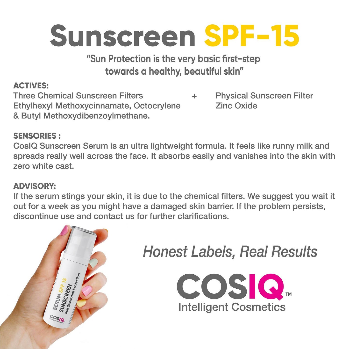 Cos-IQ Indoor Sunscreen Serum SPF 15 PA++++