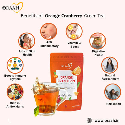 Oraah Cranberry Orange Green Tea