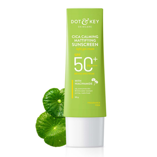Dot & Key CICA Calming Mattifying Sunscreen SPF 50 For Oily Acne Prone & Sensitive Skin