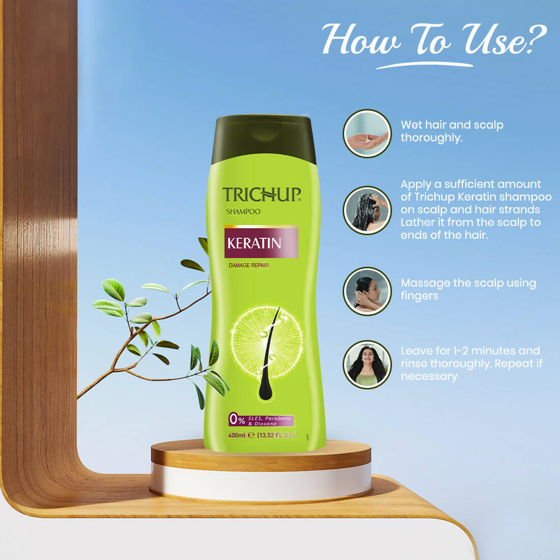 Vasu Healthcare Trichup Keratin Shampoo