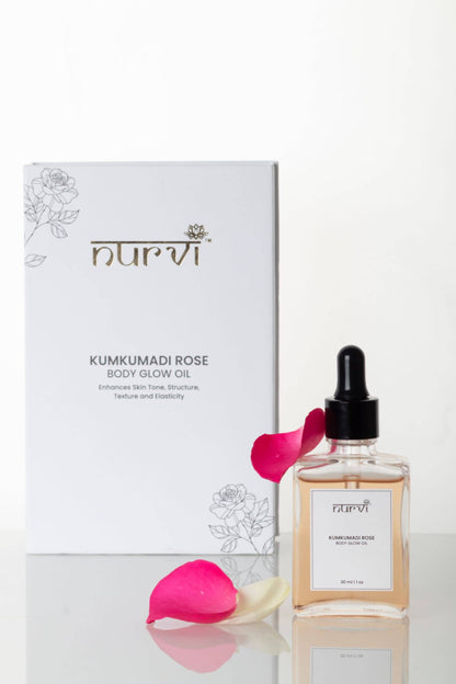 Nurvi Kumkumadi Rose Body Glow Oil