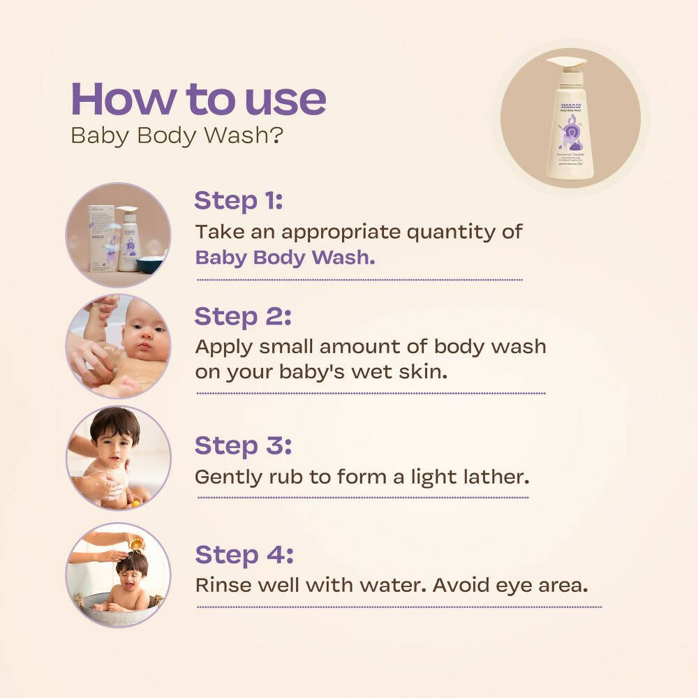 Maate Baby Body Wash | Soft & Supple Baby Skin with Extra Mild Natural Baby Wash