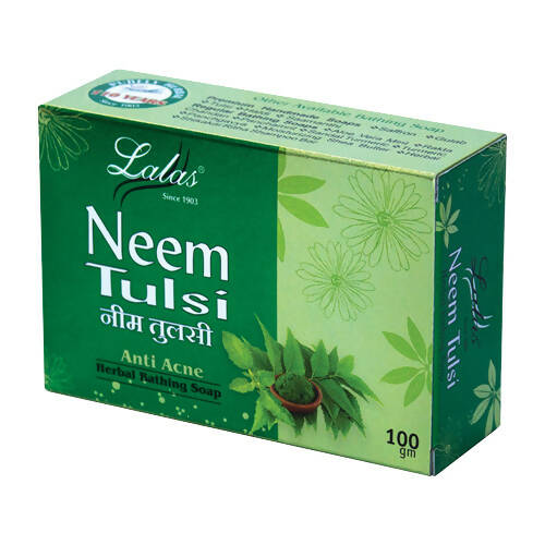 Lalas Neem Tulsi Anti Acne Herbal Bathing Soap - BUDNE