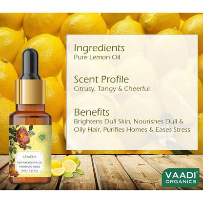 Vaadi Herbals Lemon Oil Therapeutic Grade