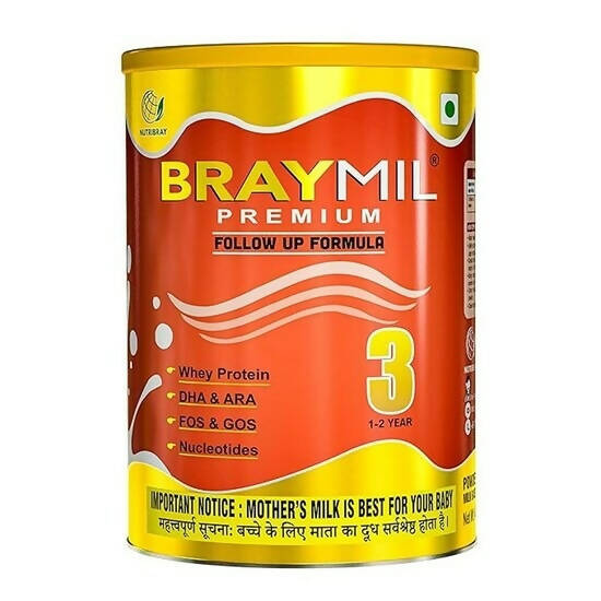 Braymil Premium Follow Up Formula 3 for 1-2 Years Powder - BUDNE