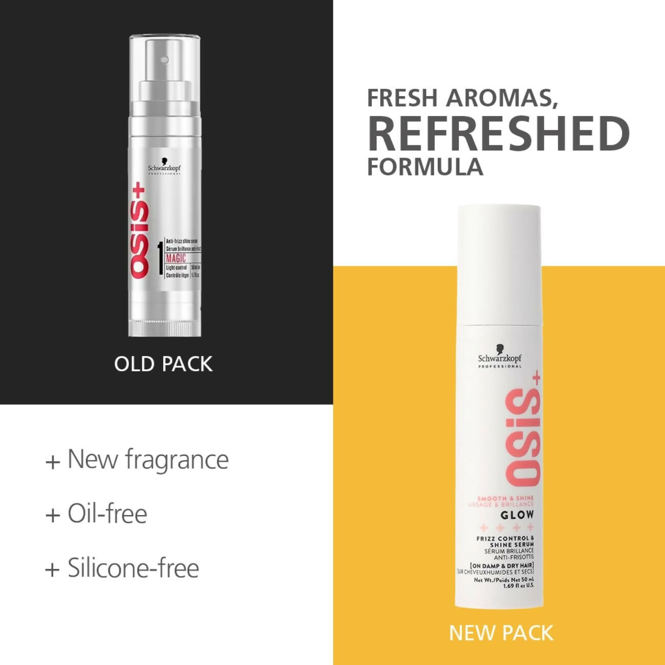 Schwarzkopf Professional OSiS+ Glow Anti-Frizz Shine Serum